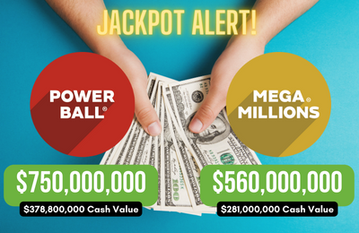 Powerball & Mega Millions combined jackpots reach $1.3 billion!