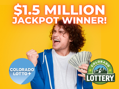 $1.5 Million jackpot winner! Young man holds a fan of cash in his hand and yells excitedly into the air