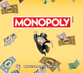 MONOPOLY™ scratch-off ticket