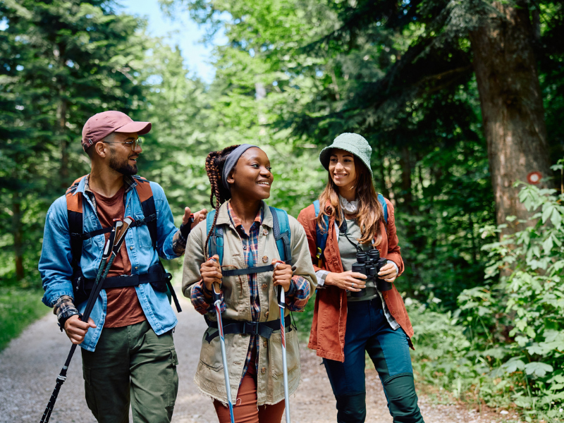 People hiking