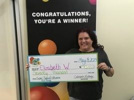 Elizabeth W. wins $70,000 on Bingo Scratch ticket!