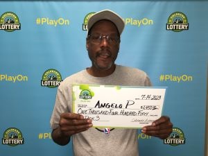 ¡Angelo P. de Aurora ganó $1,450 con su boleto Pick 3!