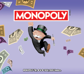 MONOPOLY™ scratch-off ticket