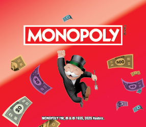 MONOPOLY™ scratch-off ticket