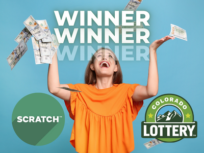 Scratch winner - woman throwing money in air