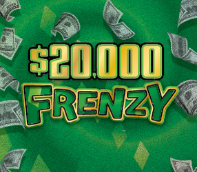 $20,000 FRENZY scratch-off ticket