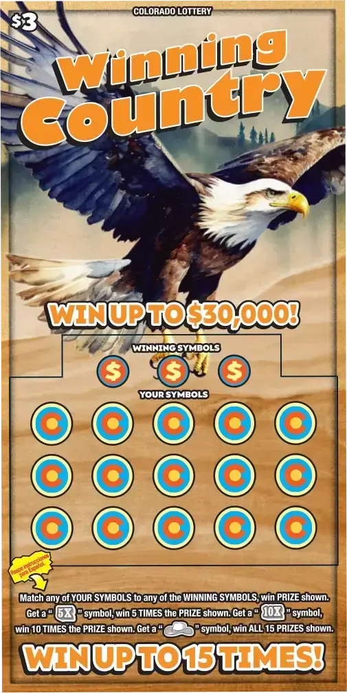 Colorado Lottery Ticket - $3